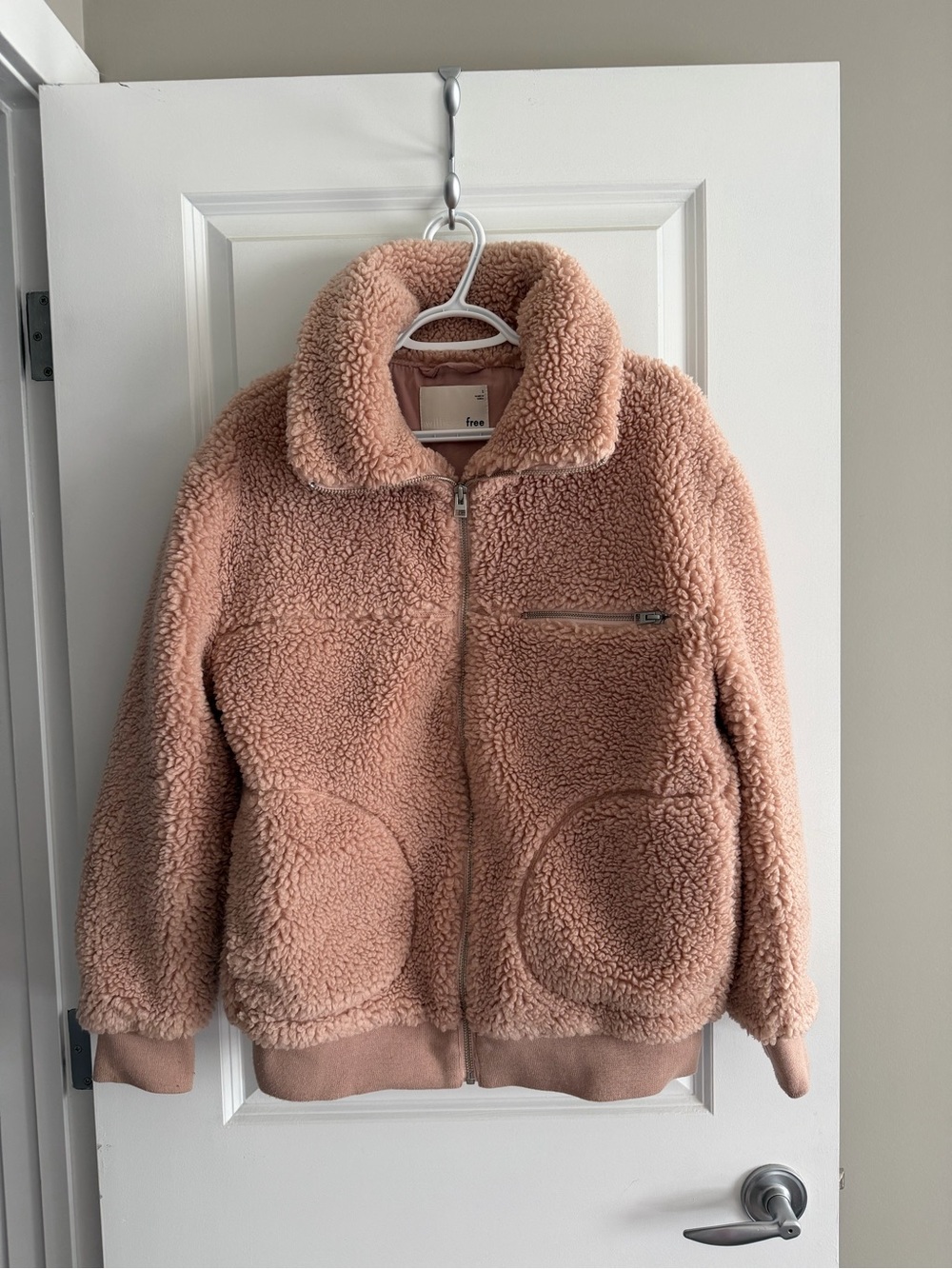 Wifred free Pink Sherpa Jacket